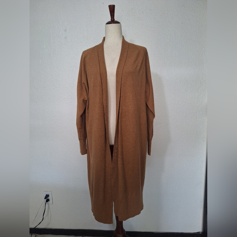 A New Day Tan Cardigan Sweater Open Front
